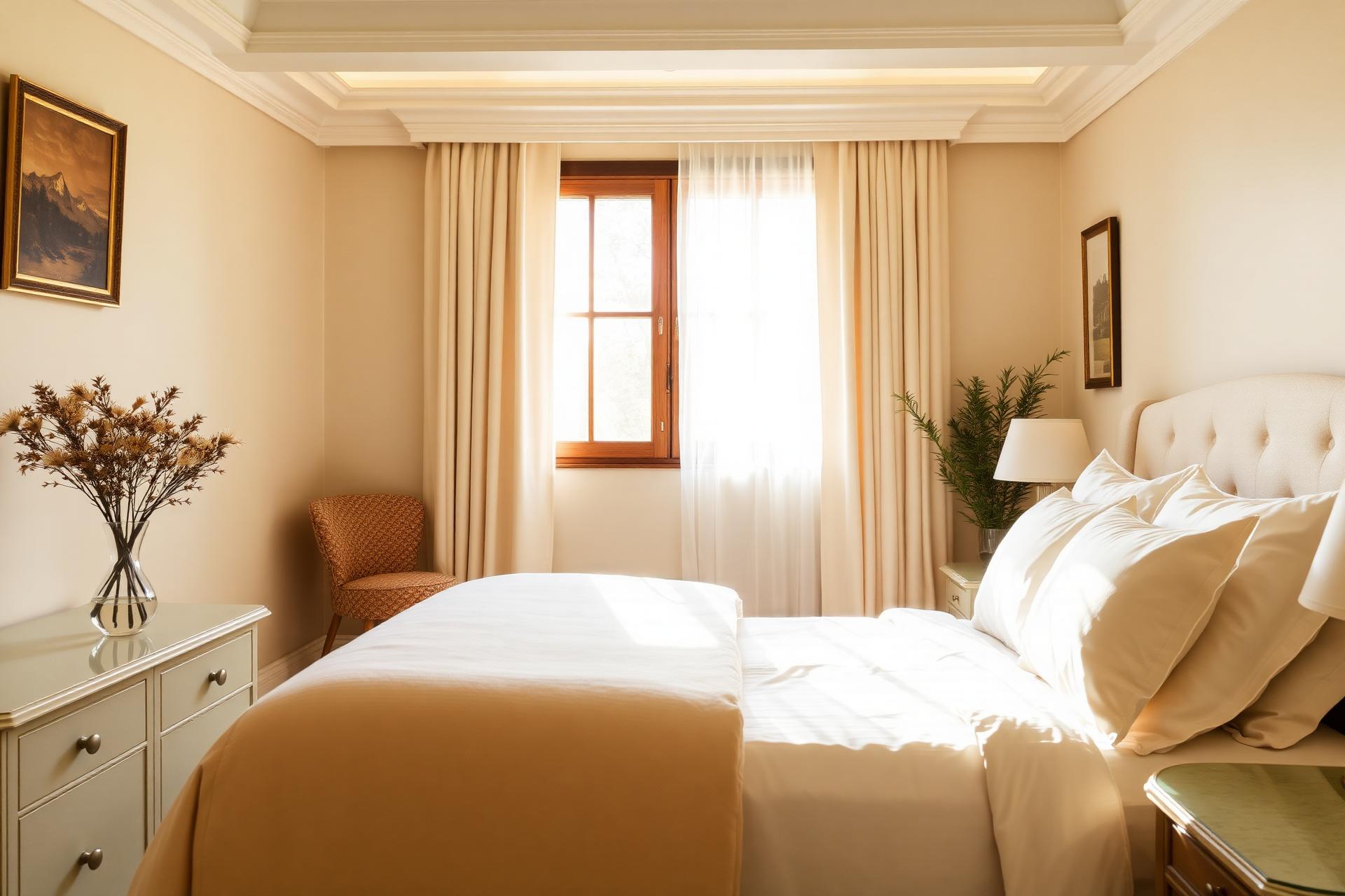 Quarto acolhedor com enxoval Tranquillità